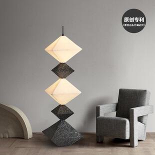 意式客厅落地灯后现代简约设计感高端沙发旁黑色大气极简气氛灯具