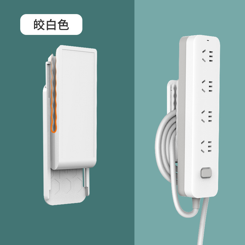 插线板路由器打孔插座排插固定器