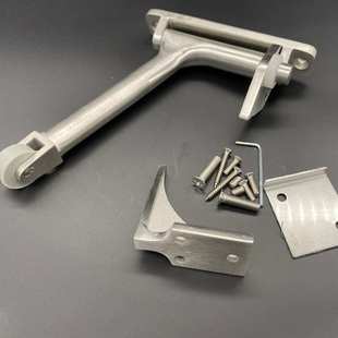 工字型顺位器304不锈钢精铸重型顺位器通道门静音关门缓存器