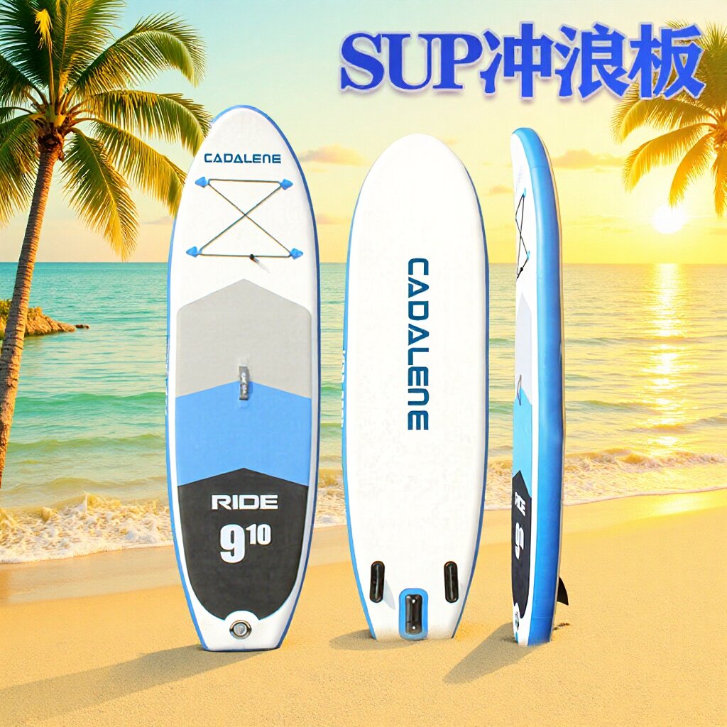 包邮现货SUP冲浪板站立充气桨板成人游艇拉丝滑板夹网浆板水上