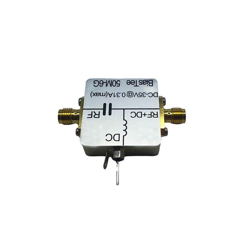 射频馈电盒偏置器通信隔直同轴馈电射频隔直50M-6GHz低插损