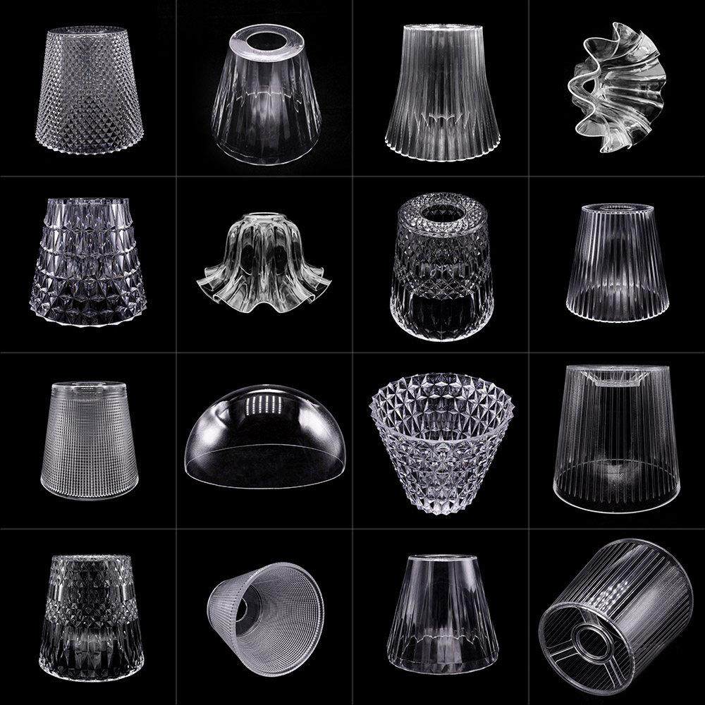 透明亚克力灯壳灯罩外壳罩E27口吊灯橱窗服装店创意DIY咖啡厅餐厅