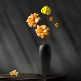 干花装饰摆件轻奢高档花束高级真花风干天然客厅摆设餐桌高端花瓶