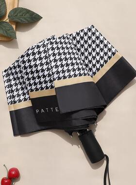 高档简覆古全自V动晴雨伞男两折叠双人雨伞用遮阳伞防晒抗U伞约女