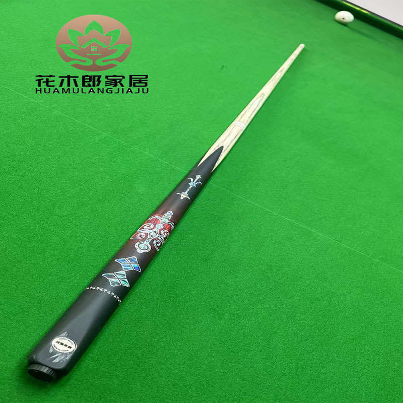 进口撞球台球杆冲杆开球杆小头中式黑八斯诺克桌球杆大头入门杆