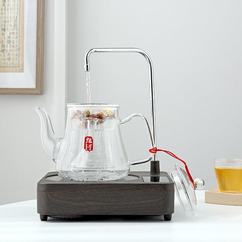 自动上水电陶炉茶炉抽水玻璃壶煮茶器小型家用静音电磁炉智能保温