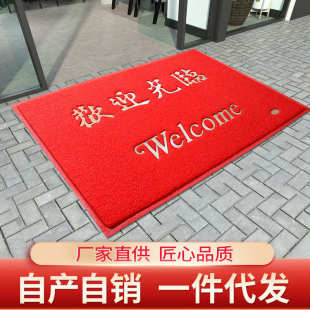 大门口出入平安地垫进门蹭脚垫入户门欢迎光临门垫门厅地毯定logo