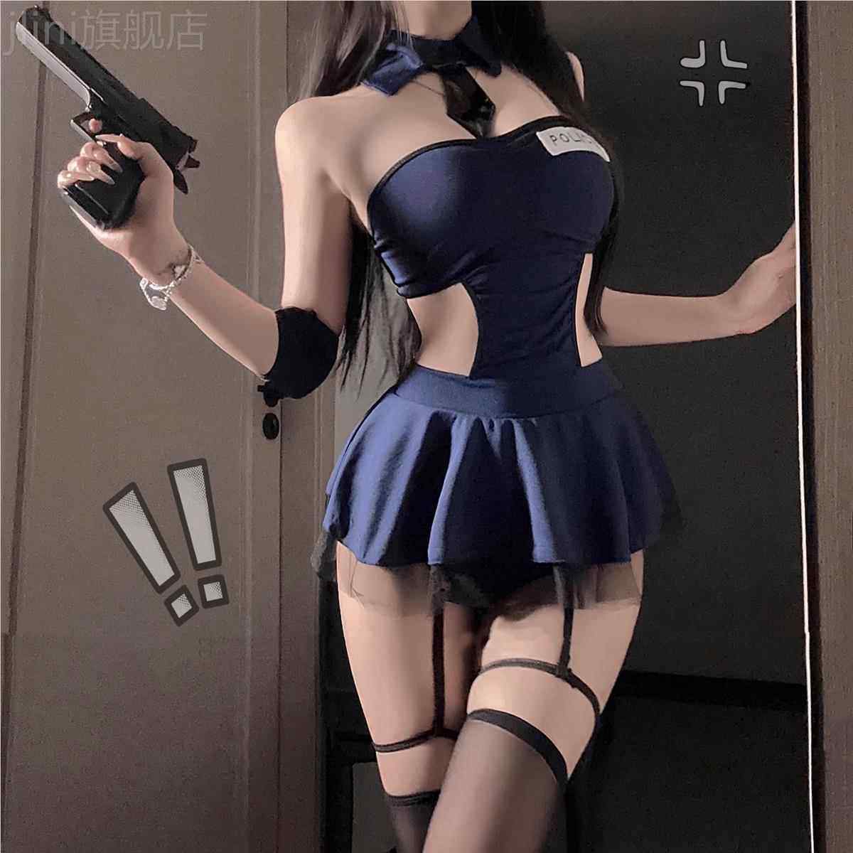 性感cos女警制服套装夜场角色扮演警官纯欲主播秘书空姐装cosplay