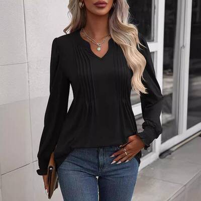 Long Sleeve Shirts For Women Fall Tops Dressy Blouses,