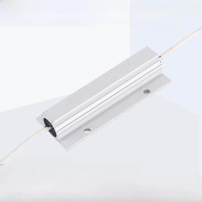 光兴引线式铝壳电容放电同步电机启动线绕电阻RX24 50W560R680R欧
