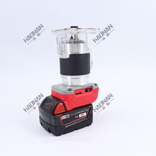 外贸跨境木工工具锂电牧田款大功率修边机开槽机铝机身电木铣修边