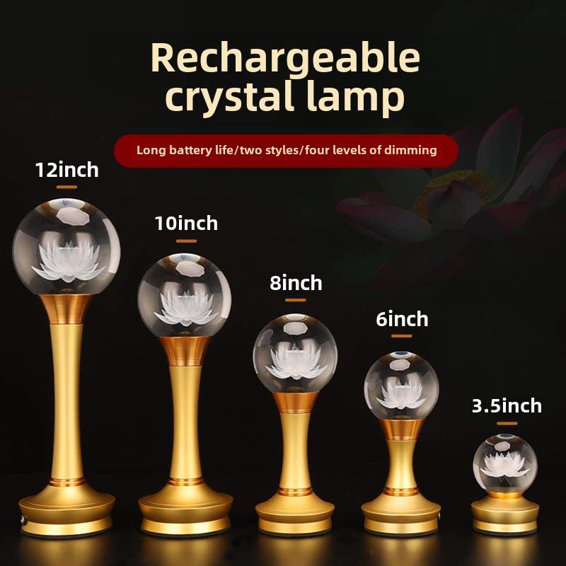 水晶莲花灯、佛前长明灯、财神财运灯、Led充电灯、家用蜡烛灯、