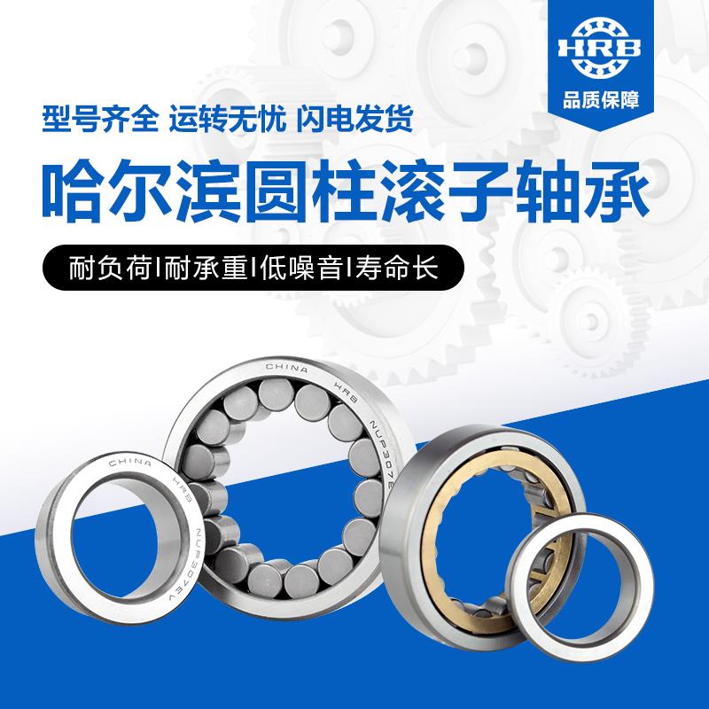HRB哈尔滨圆柱滚子轴承NU NJ 304 305 306 307 308 309 310 311EM