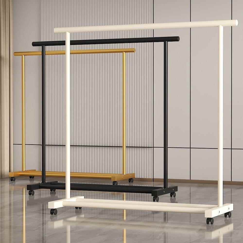 简易晾衣架落地立式挂衣架宿舍卧室衣帽架室内阳台架子折叠家用