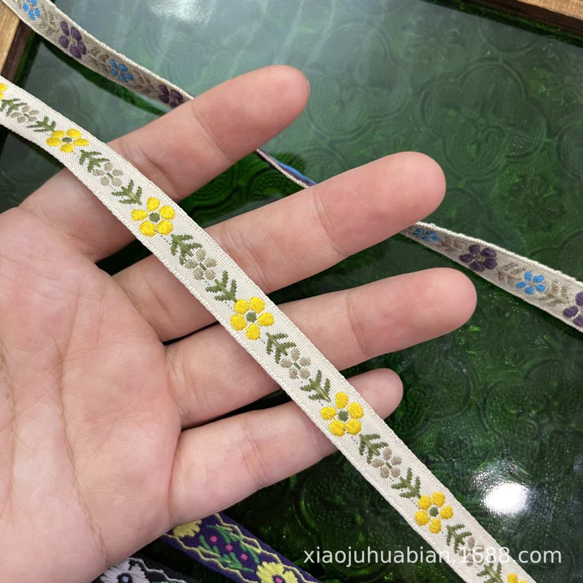 彩色小花朵中国风织带花边民族风花边辅料
