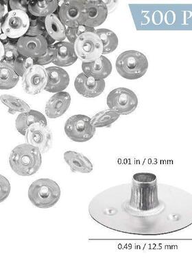 300 Pcs Wick Sustainer Tab DIY Wicks Label Holders Metal