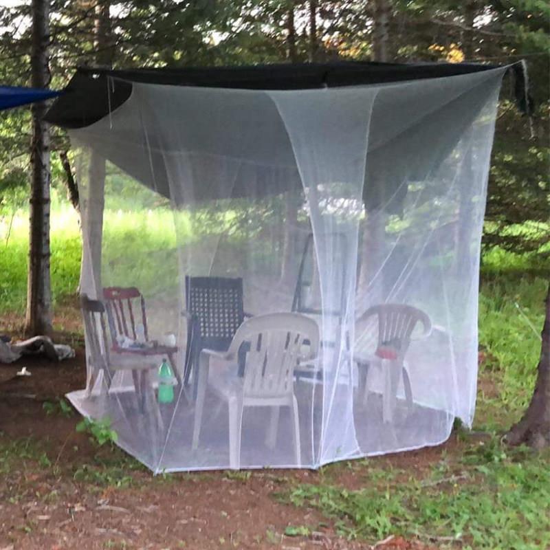 户外蚊帐免安装夏季防蚊虫网纱帘子旅行露营简易可携式方形帐篷网