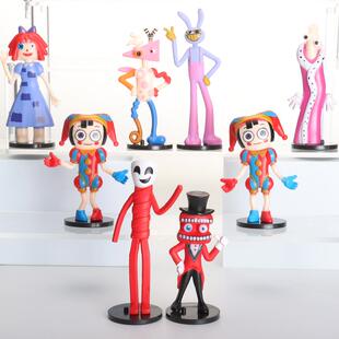 神奇数字马戏团手办的玩具帕姆尼贾克斯周边钥匙扣书包挂件人仔摆