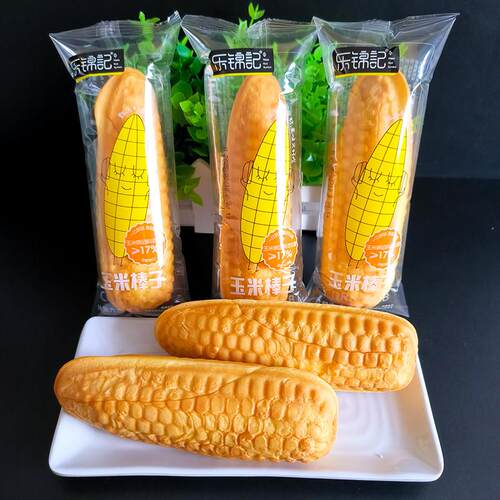 乐锦记玉米棒面 面包整箱早餐夹心面 面包食品玉米糕点饱腹代餐撕