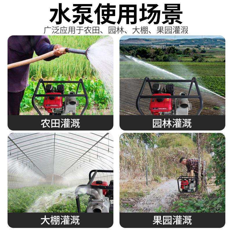 淳源汽油机自吸水泵汽油抽水机农用抽水泵3寸灌溉高压厂家直销