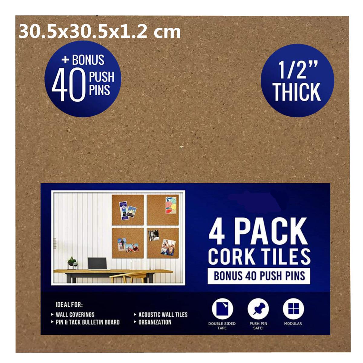 12“x12”厚的1/2"背胶自粘软木板留言板照片墙公告板迷你墙