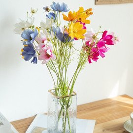 30朵仿真格桑假花布料花艺波斯菊，田园家居装饰品摆设餐桌雏菊花卉