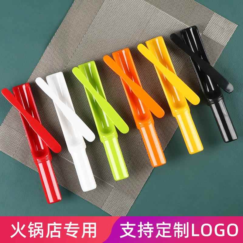 火锅店虾滑专用筒密胺特色餐具手打虾滑棒模具商用圆筒丸子鱼滑筒图片