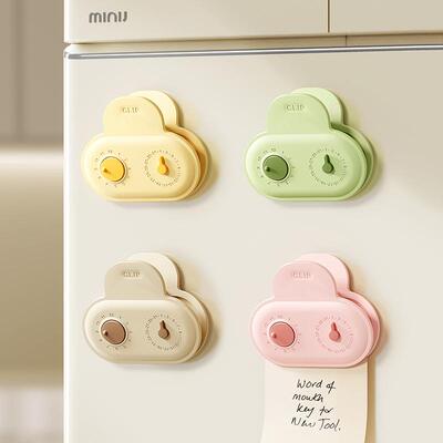 Cartoon Magnetic Sealing Clips, Date Timer Seal Clips, Refri