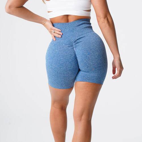 Hip pleats show waist, snowflake colored fitness yoga