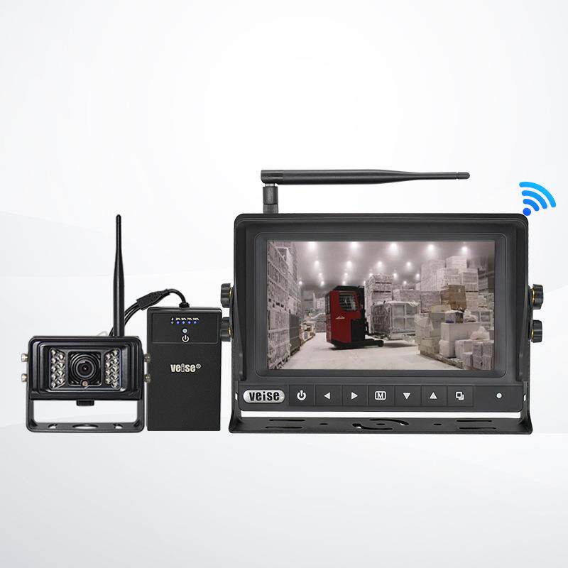 1080P四路无线防水监控 IP68防水显示器适用冷库叉车露天工作车辆