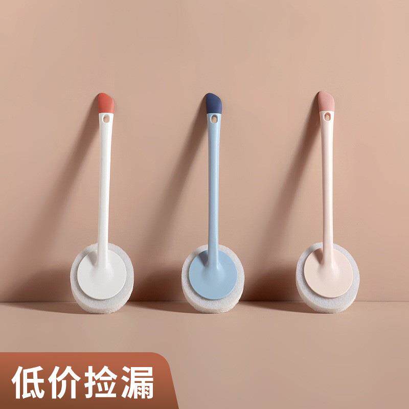 生活用品创意两用清洁刷缝隙硅胶清洁头百洁布刷头地板海绵刷子