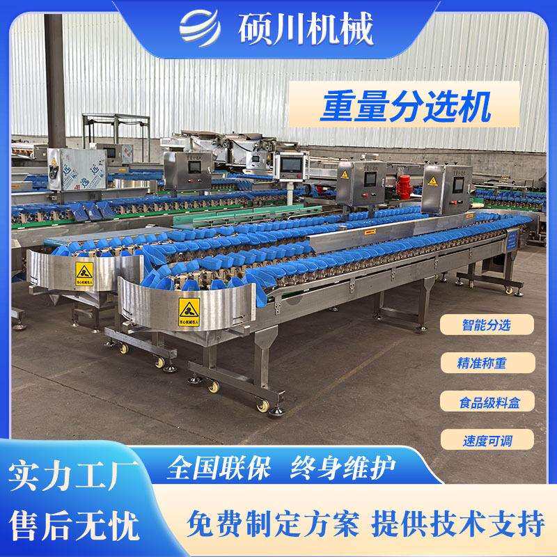凤爪鸭爪重量分选机牡蛎称重分级机龙虾海参高精度称重分拣机