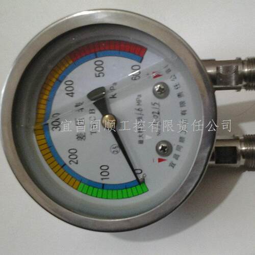 厂家供应不锈钢材质差压表0-250kPa，表面直径60mm，CB-60-250kPa
