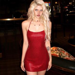 Women Summer Sexy Sleeveless Backless Club Bodycon Stretch