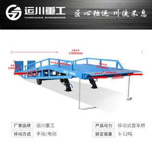 七运移移动式家登车桥现货厂仓储集装箱卸货液压QRG装卸台动平登