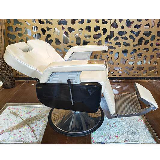 美发椅子可放倒躺下养剪发廊专用刮胡油头大椅白色高档男士理发椅