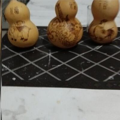 天RQL然葫烙画芦葫芦中国结挂件居摆件家鼠丑生牛亥猪十二肖葫芦