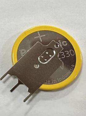 适用日本松下 3V纽扣锂电池BR2330/IGV立式焊脚3脚工业级 BR2330A654968