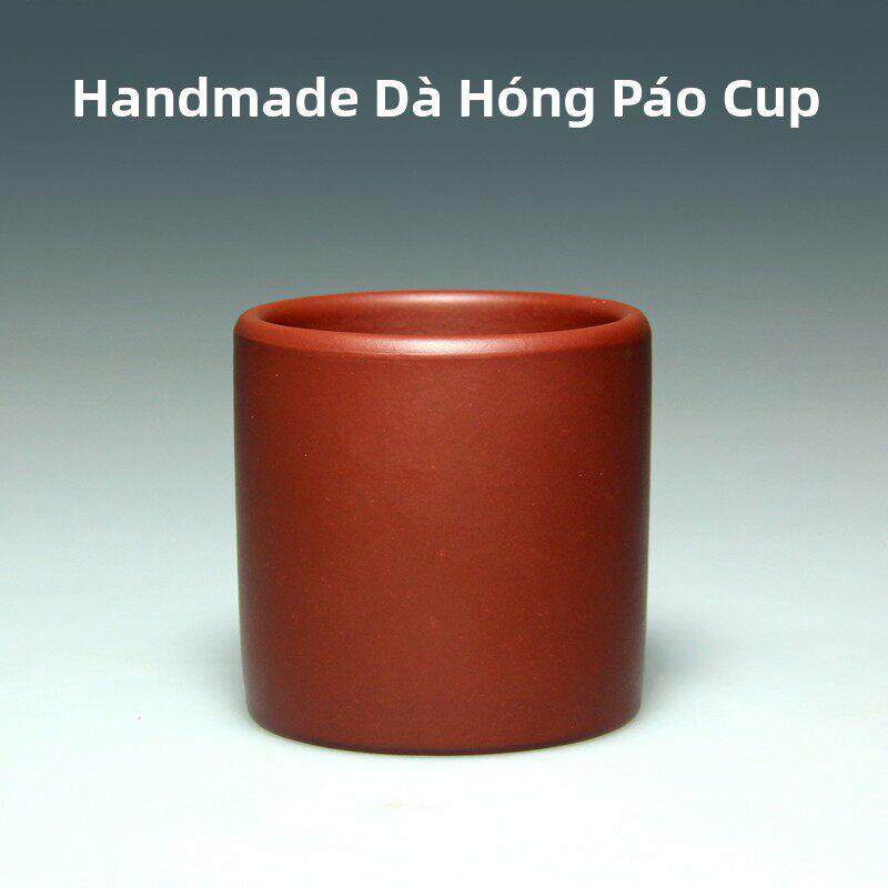 宜兴紫砂杯 原矿大红袍朱泥品茗杯 茶杯茶碗小水杯子100CC 主人杯