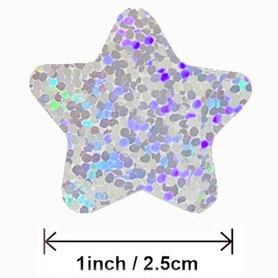 Exquisite 50-500pcs Laser Blank Love Heart Stars Round Stick