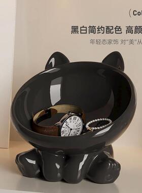 入户进门口挂钥匙置物架创意玄关收纳摆件鞋柜现代简约客厅装饰品