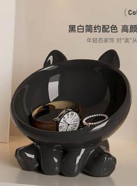 入户进门口挂钥匙置物架创意玄关收纳摆件鞋柜现代简约客厅装饰品