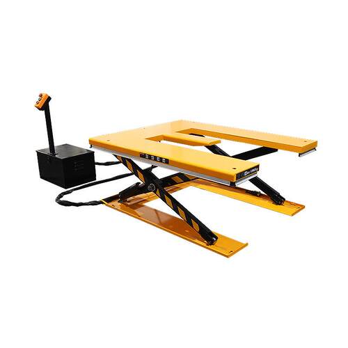 跨境E型电动升降平台托盘搬运货物仓库厂房举升固定液压升降平台