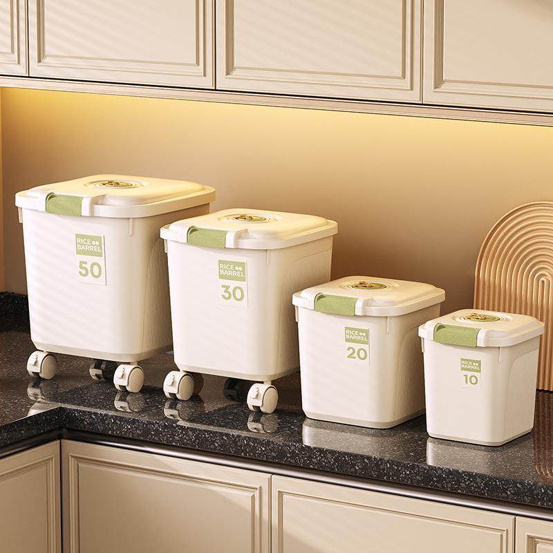 米桶家用2025新款大米粉面米粮塑料大号收纳盒防霉粮食橱柜容量