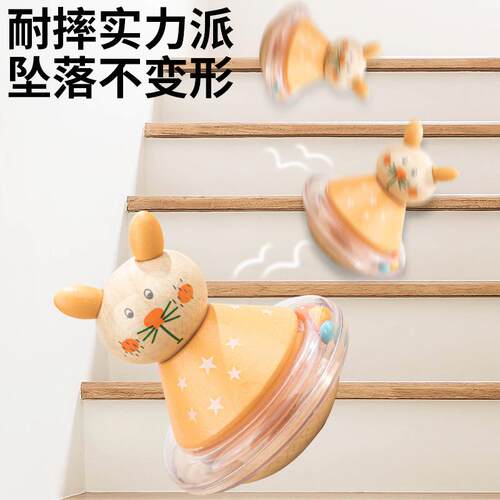 萌趣不倒翁摇铃婴幼儿宝宝动物手偶早教益智玩具推不倒耐摔小玩偶