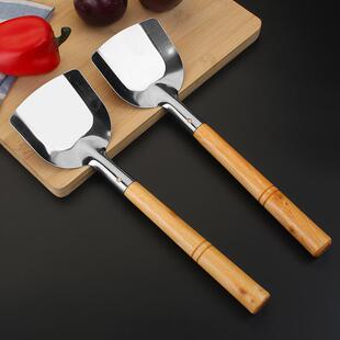 木柄锅铲老式木把铲炒菜铲子厨师锅铲子大号防烫锅铲家用厨房用品