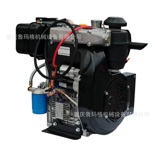 海龙双缸风冷柴油发动机292直列15kw3600转工程机械平键32mm轴径