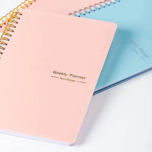 2025 Weekly Planner Undated Spiral Agenda A5 Notebook Planne