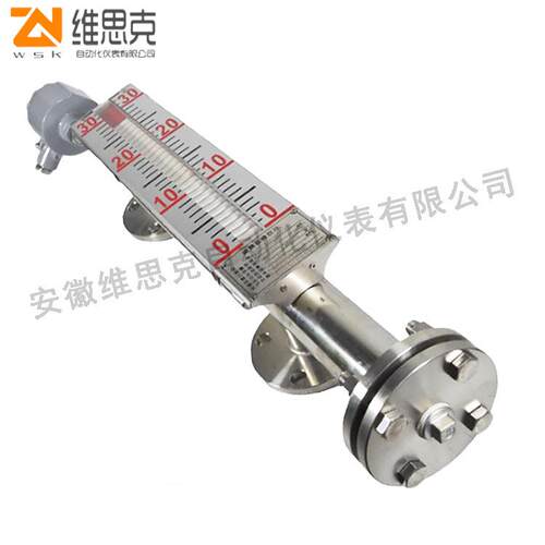 高度密封双色光柱显示UHZ-121磁翻板液位计PP材质面板顶装侧装水
