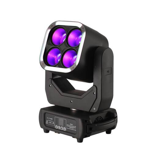 调焦LED摇头灯4颗60W RGB带辅光染色光束酒吧舞台灯DJ婚庆演出灯